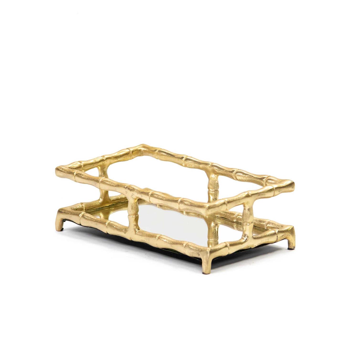 8 Oak Lane Gold Bamboo Guest Towel Tray