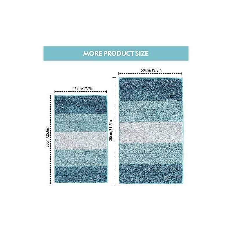 Silipacks Bathroom Rugs 18×26 Non-slip Microfiber Carpet - Image 2