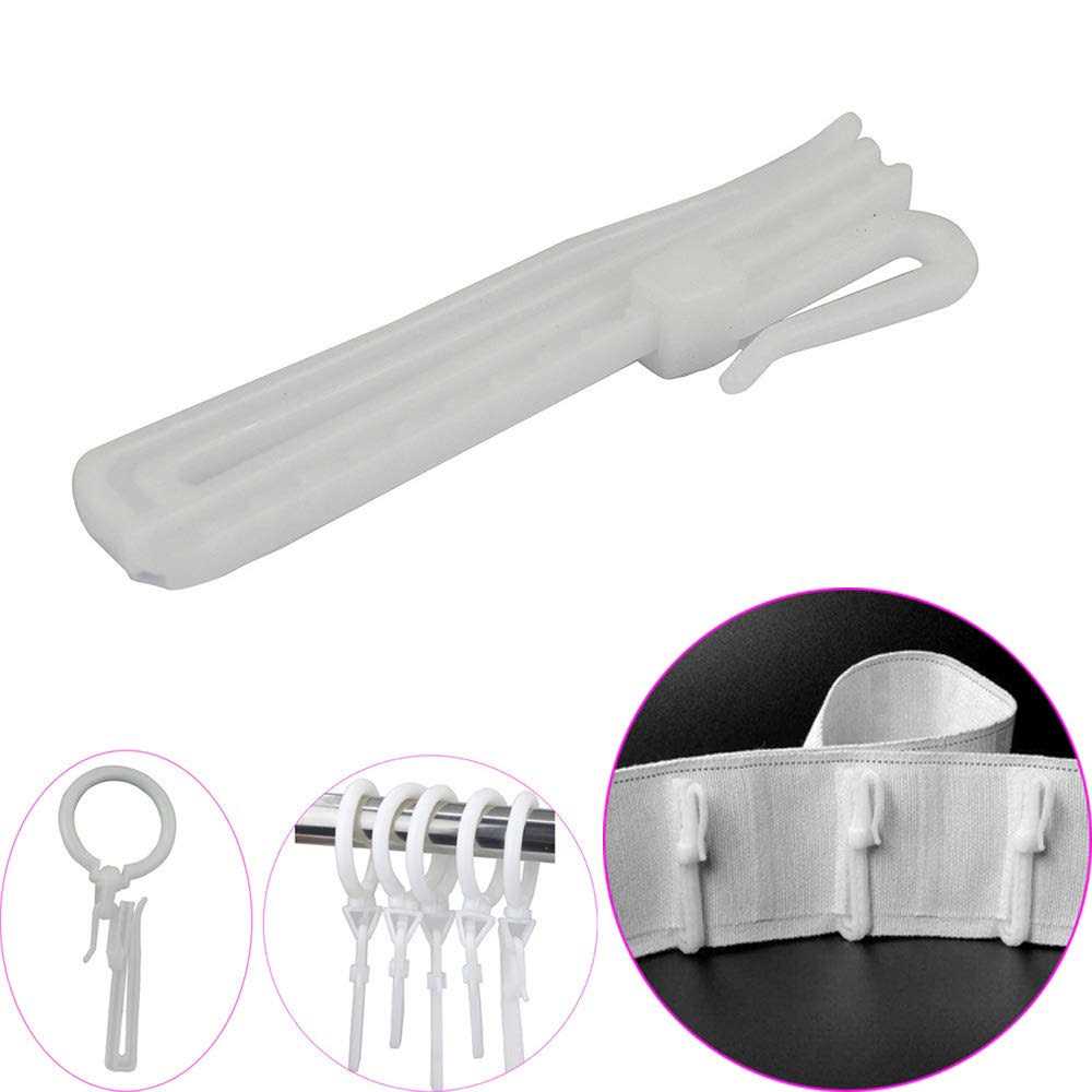 30 pcs Adjustable Curtain Hooks for Drapes Depth Pinch Pleat Locking Curtain Tap - Image 4