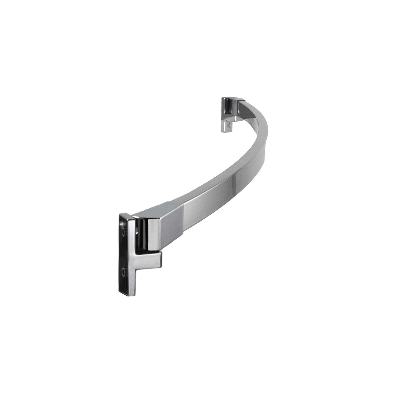 Preferred Bath Accessories 112-5-A Rectangle 60 Adjustable Curved Shower Rod Bright Polished Bath and Shower Accessories Shower Accessories Curtain