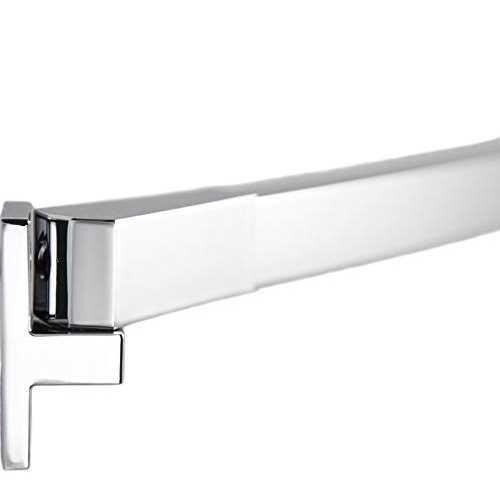 Preferred Bath Accessories 112-5-A Rectangle 60 Adjustable Curved Shower Rod Bright Polished Bath and Shower Accessories Shower Accessories Curtain - Image 4