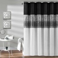 Pruneda Striped Single Shower Curtain Mercer41
