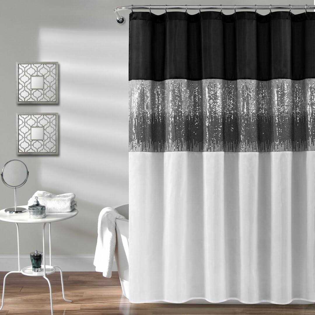 Pruneda Striped Single Shower Curtain Mercer41