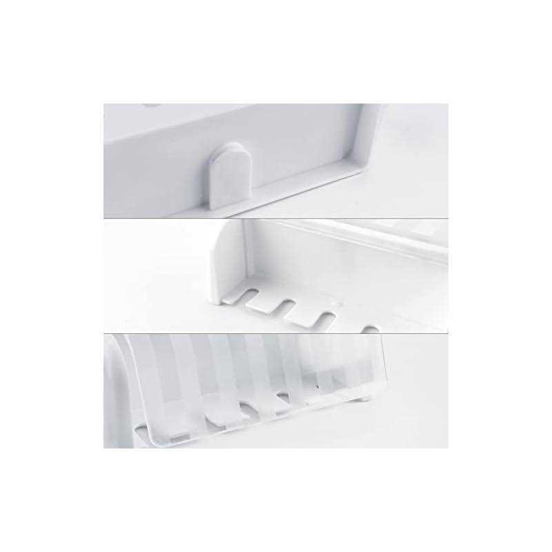 5 Slots Wall Mount Toothbrush Holder With Cover Self Adhesive Toothbrush Storage Organizer For Shower - Image 5