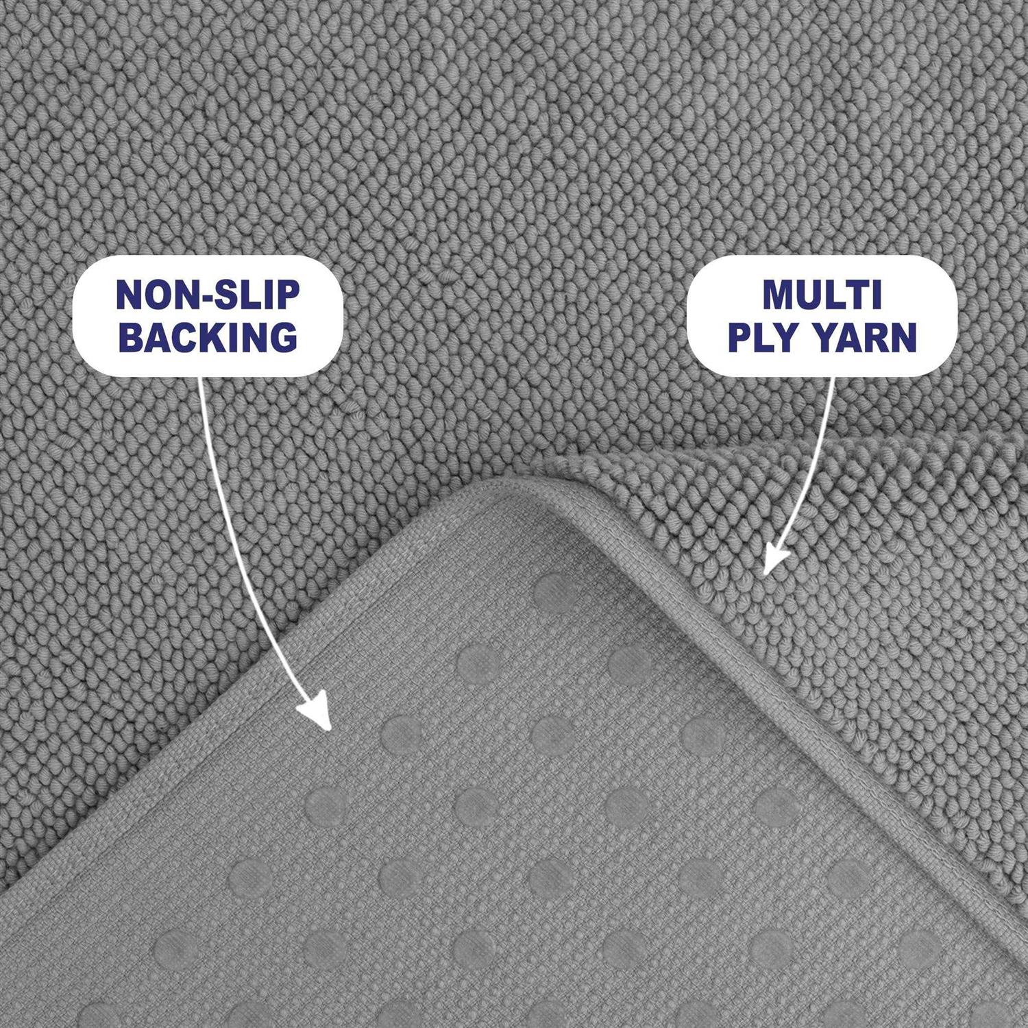 American Soft Linen Non Slip Bath Rug Cotton - Image 4