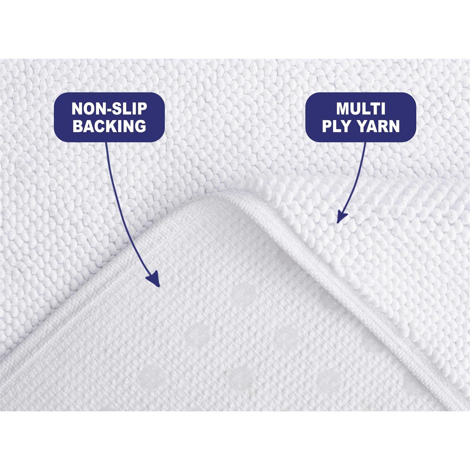 American Soft Linen Non Slip Bath Rug Cotton - Image 2