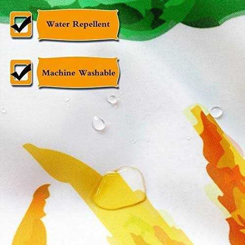 NYMB Sport Shower Curtain Winter Holiday Travel Snow Mountain Skiing Cable Car - Image 2