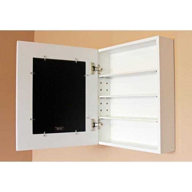 16.88 W x 19.88 H x 5.12 D Solid Wood Wall Mounted Bathroom Cabinet Fox Hollow Furnishings Finish - Image 3