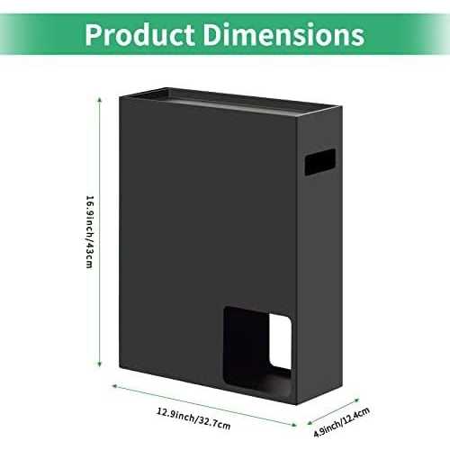 Sikon Toilet Paper Storage Organizer Toilet Paper Holder Dispenser - Image 2