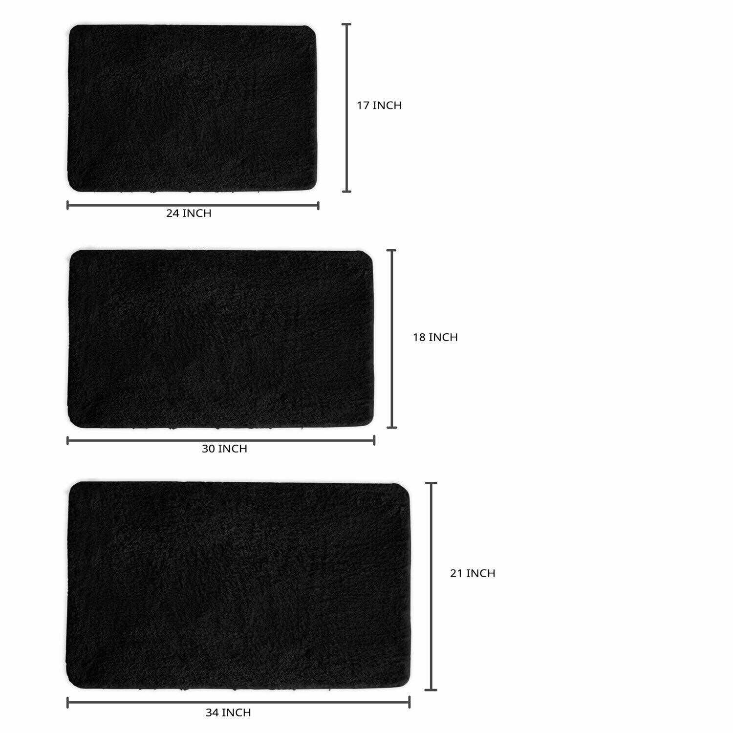 Queen Mary Bathroom Rug Luxury Soft Plush Shaggy Thick Fluffy Microfiber Bath Mat - Image 3