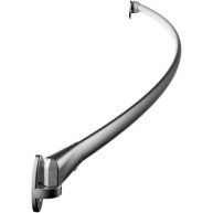 Preferred Bath Accessories Modern Curved Shower Rod