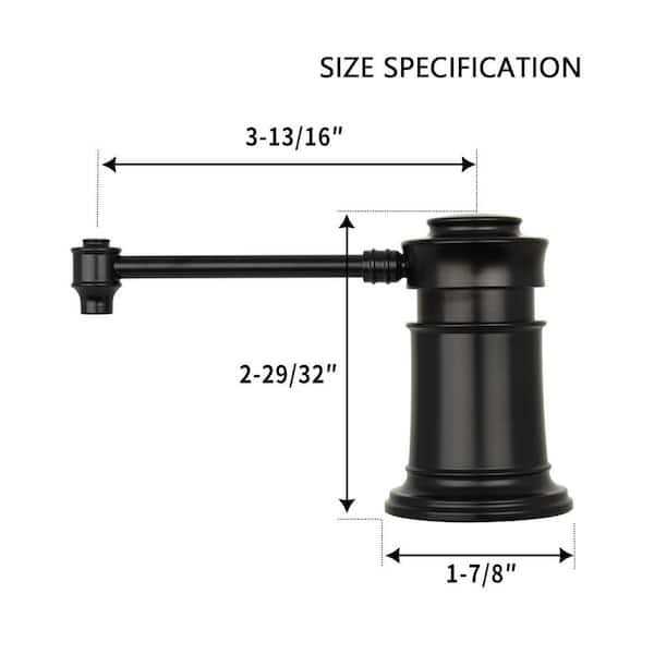 Akicon Built in Soap Dispenser Refill from Top with 17 oz Bottle AK81018-MB - Image 5