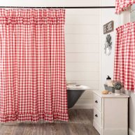 Annie Buffalo Check Ruffled Shower Curtain