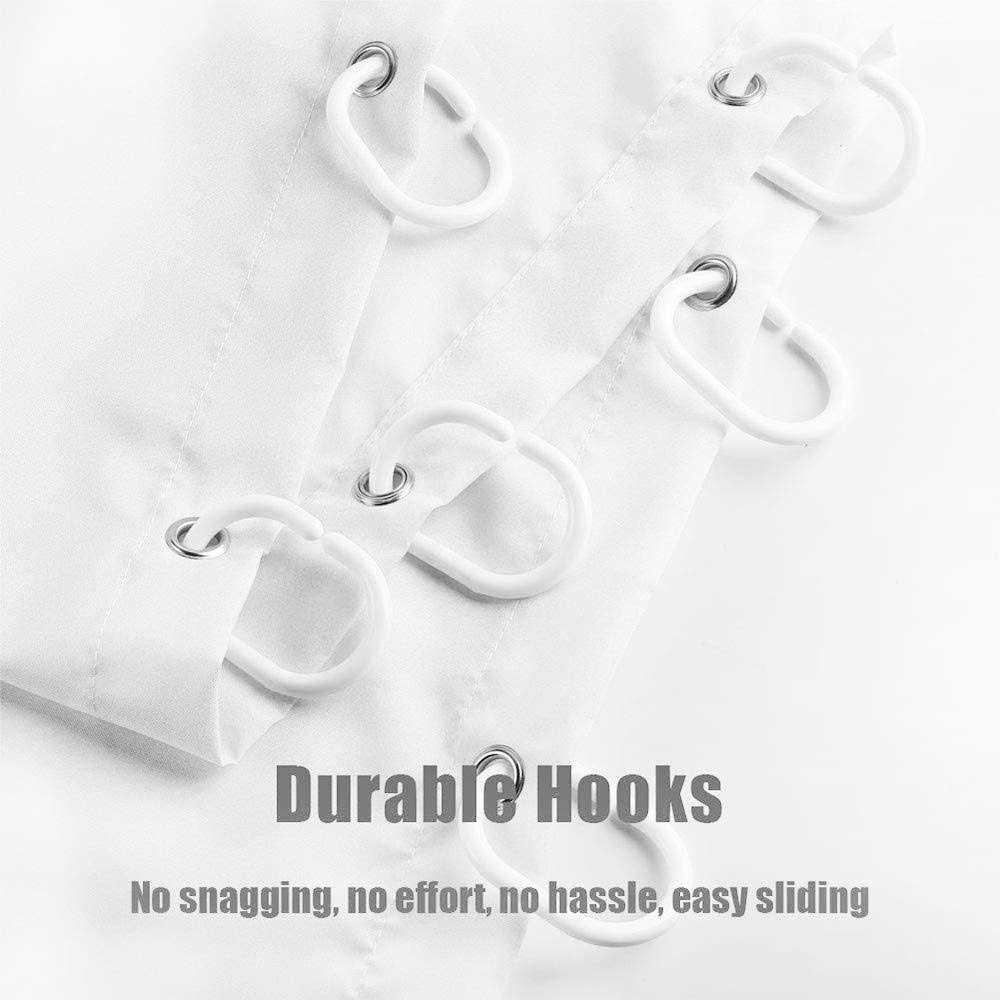 Abaysto Curtain Vintage Christmas Jolly Santa Shower Curtain Bathroom,Polyester Waterproof Curtain with Hooks - Image 3