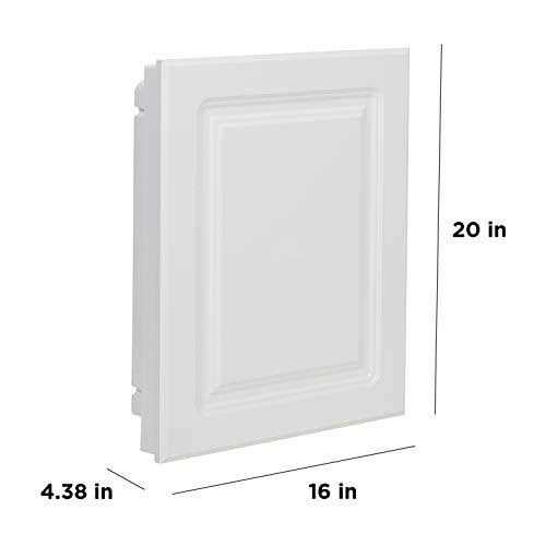 American Pride 9612rp1ar Recessed White Raised Panel Door Plastic Medicine Cabinet 16 - Image 2