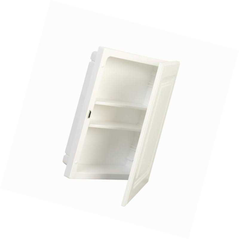 American Pride 9612rp1ar Recessed White Raised Panel Door Plastic Medicine Cabinet 16 - Image 4