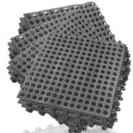 16Pack Drainage Interlocking Tiles 12”x12” Non-Slip Pool Bathtub Drain Tiles for Flooring