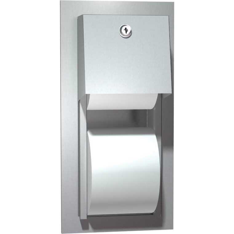ASI Surface Mounted Dual Roll Toilet Tissue Dispenser - Image 2