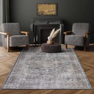 Adiva Rugs Machine Washable Area Rug With Non Slip Backing For Living Room