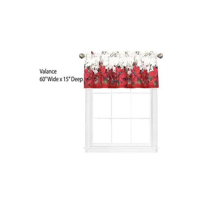 Newbridge Bordered Christmas Fabric Shower Curtain Christmas Border - Image 5