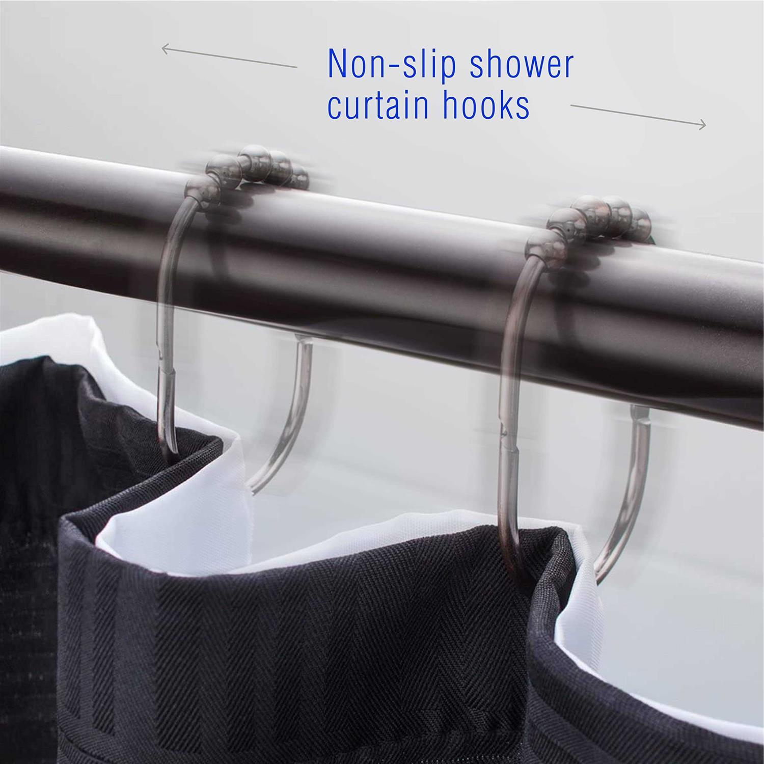 2LB Depot Depot Wide Shower Curtain Rings Hooks - Image 5