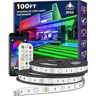 AILBTON outdoor led strip lights waterproof IP68 outside led light strips waterproof with bluetooth app remote,Music Sync RGB