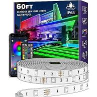 AILBTON outdoor led strip lights waterproof IP68 outside led light strips waterproof with bluetooth app remote,Music Sync RGB