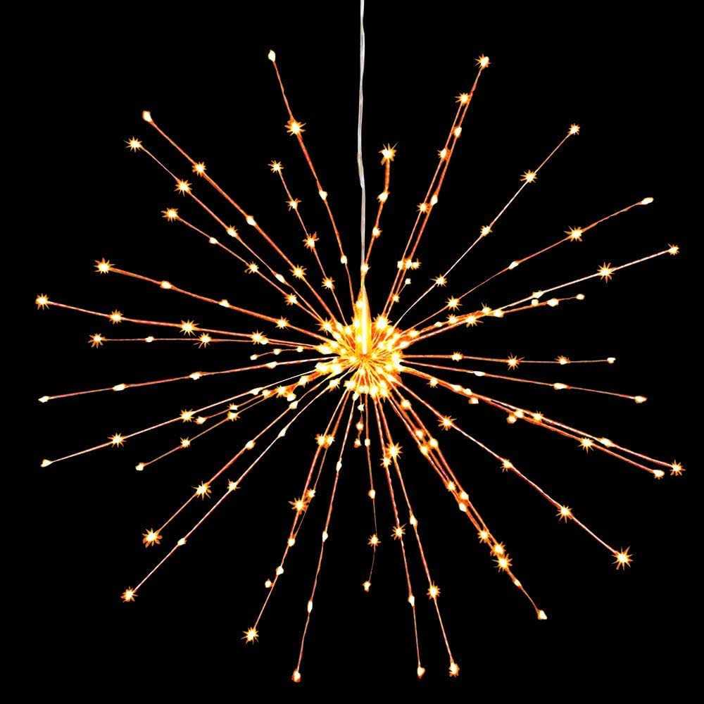 PXBNIUYA Hanging Sphere Lights Starburst Lights 8 Modes Dimmable Remote Control - Image 3