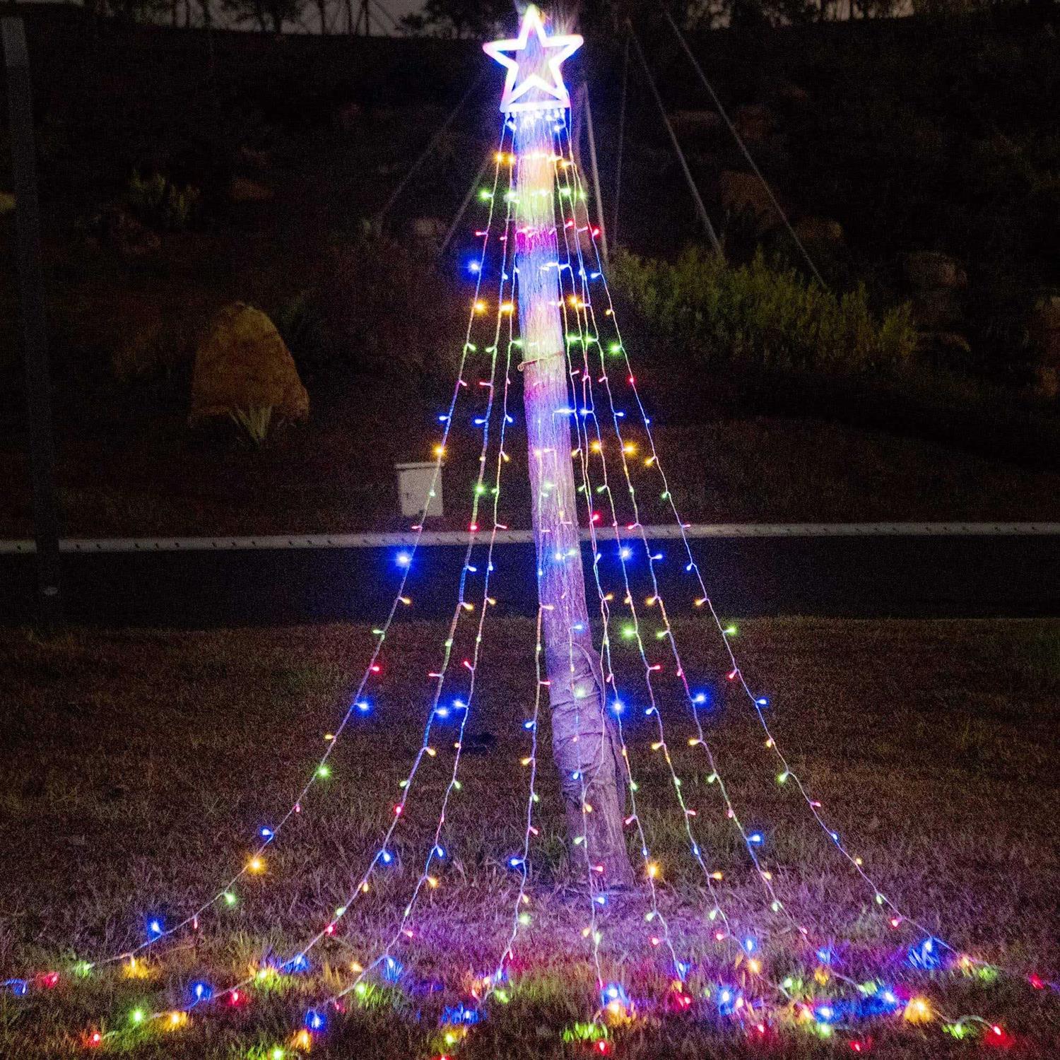 PUHONG Christmas Decoration Star Lights Outdoor LED 16.4Ft Christmas Tree toppers String Lights - Image 4
