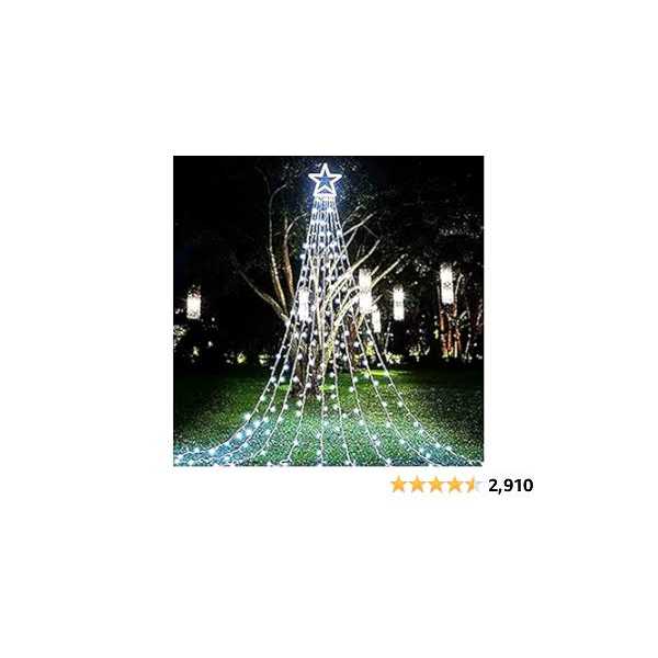 PUHONG Christmas Decoration Star Lights Outdoor LED 16.4Ft Christmas Tree toppers String Lights - Image 2