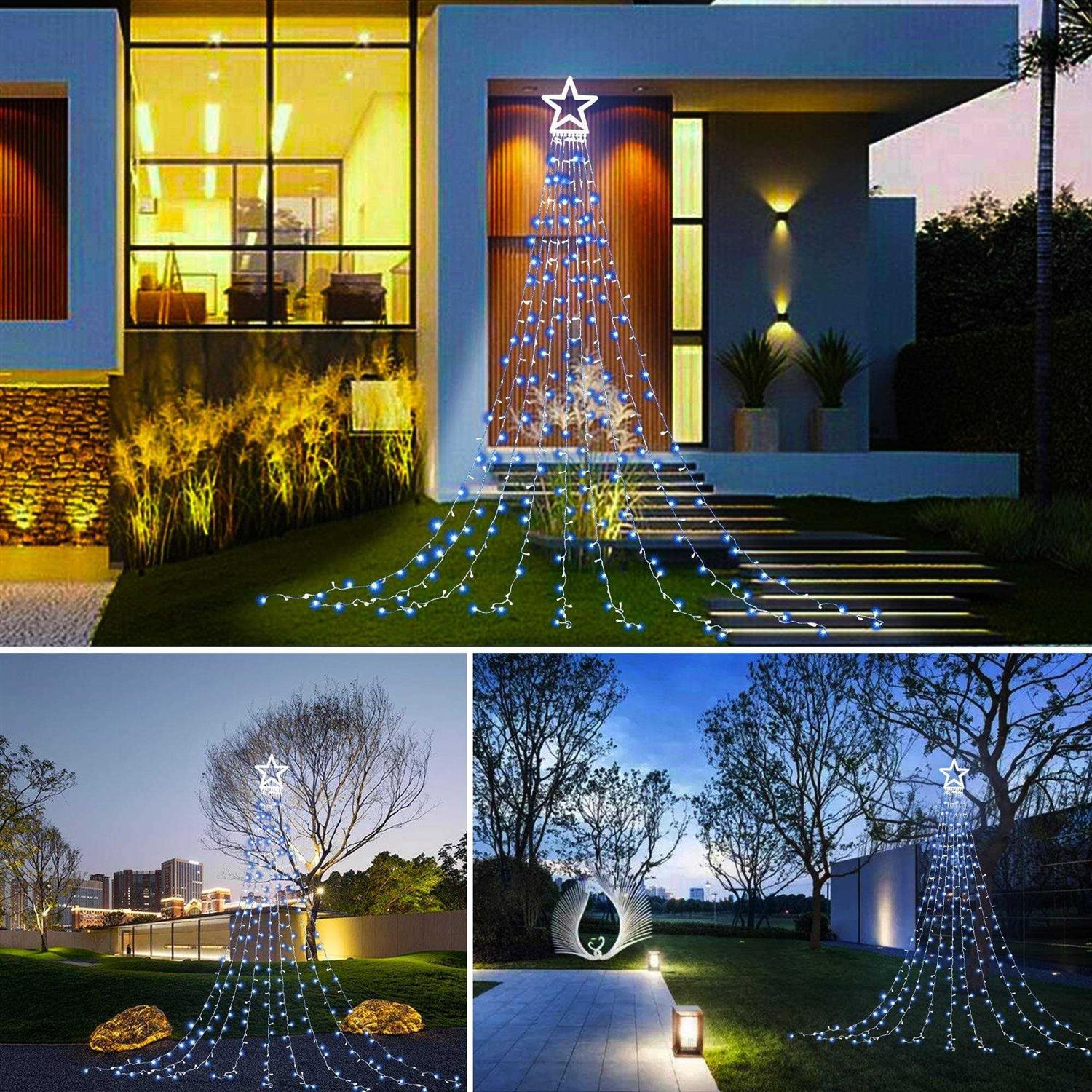 PUHONG Christmas Decoration Star Lights Outdoor LED 16.4Ft Christmas Tree toppers String Lights - Image 5