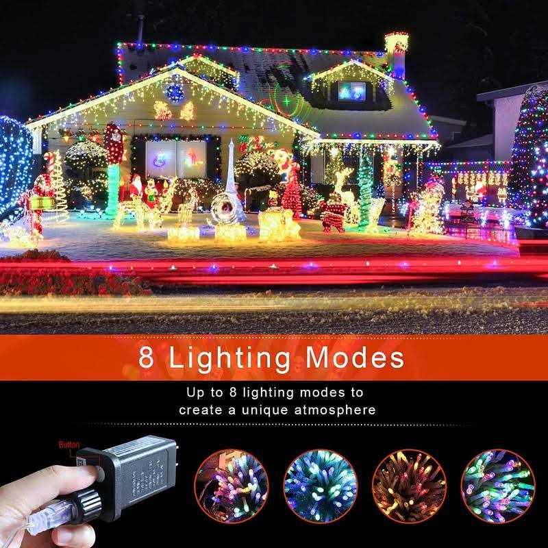 PUHONG Christmas Decoration Star Lights Outdoor LED 16.4Ft Christmas Tree toppers String Lights - Image 2