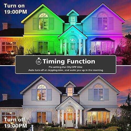 300ft Outdoor Led Strip Lights Waterproof with self-adhesive back,IP68 Outside Led Lights Strips Waterproof with Bluetooth App Remote,Music Sync RGB - Image 2