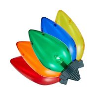 20 in. Multi-Colored Giant C7 LED Pathway Lights Home Accents Holiday