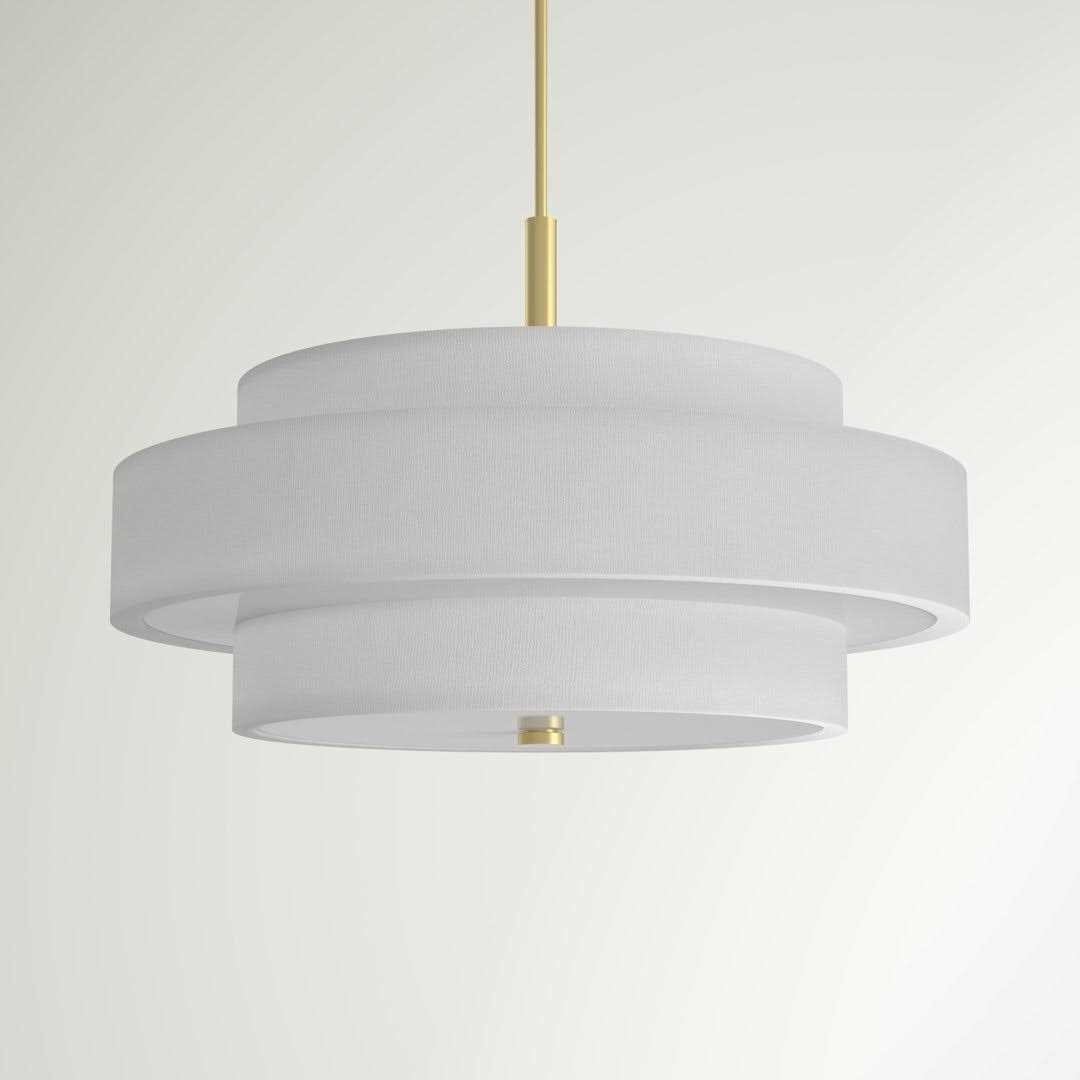 Paquette 5 Light Shaded Drum Chandelier Andover Mills Finish - Image 5