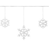 Philips 10 Count Cool White Hanging Snowflakes 21SS40150