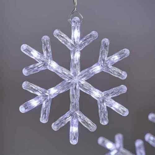 Philips 10 Count Cool White Hanging Snowflakes 21SS40150 - Image 4