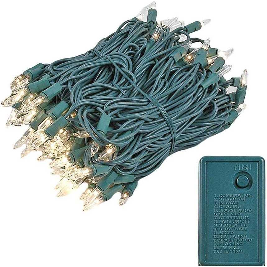 Novelty Lights 140 Light Chasing Patio Party Christmas Mini Light Set