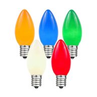 Novelty Lights 25 Pack C9 Outdoor Christmas Replacement Bulbs