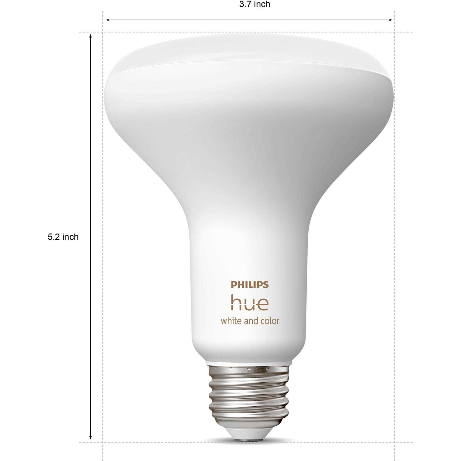 Philips Hue White & Color Ambiance BR30 Bluetooth Smart LED Bulb - Image 2