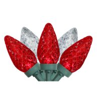 Northlight 100 White Faceted LED C9 Christmas Lights