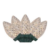 Northlight 100 White Faceted LED C9 Christmas Lights