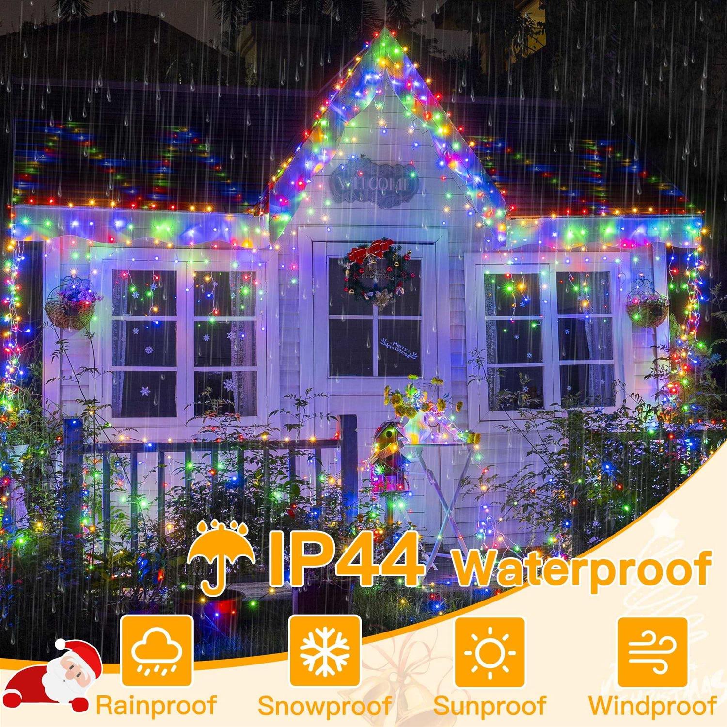 Ollny Icicle Lights Outdoor 306LED 25FT Color Changing Christmas Light with 11 Modes Timers Remote Waterproof - Image 4