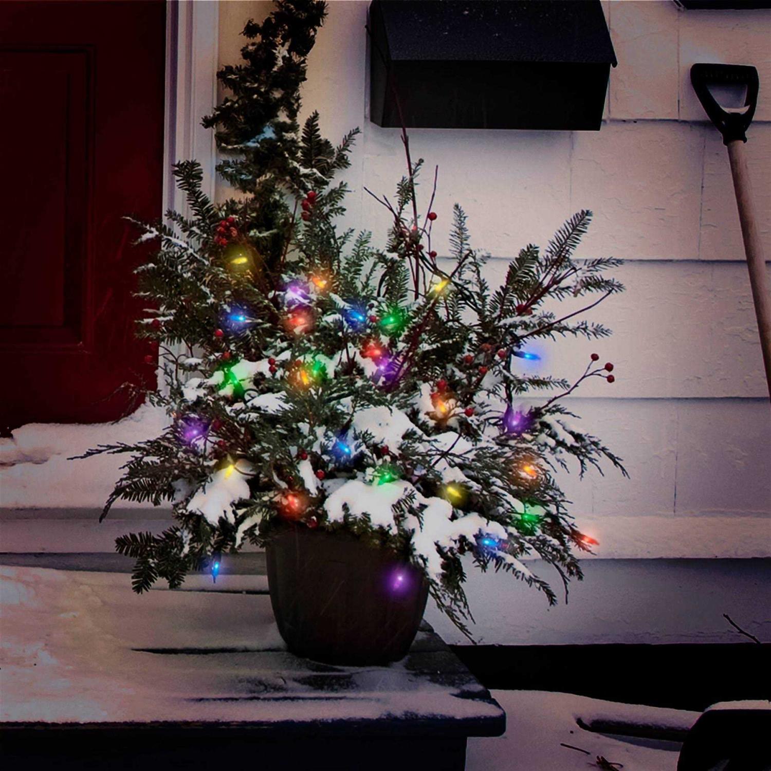 Philips 50ct Christmas Solar Powered LED Mini String Lights - Image 2