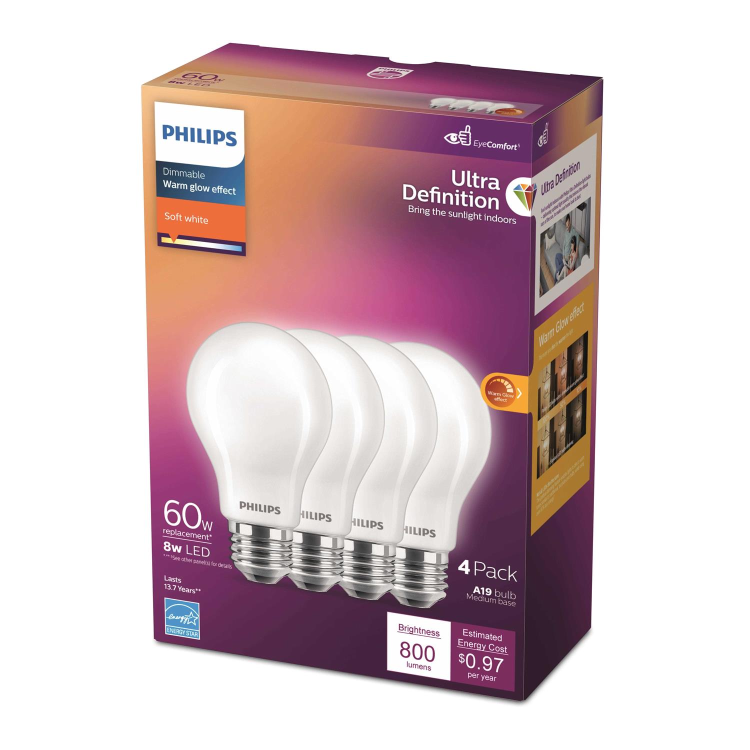 Philips A19 LED Light Bulbs