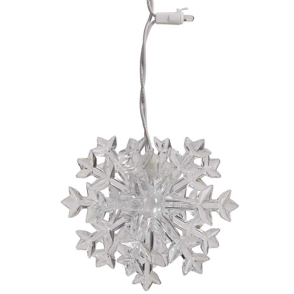 70L Cool White Christmas LED Dome Icicle Lights with Snowflakesa Home Accents Holiday - Image 5