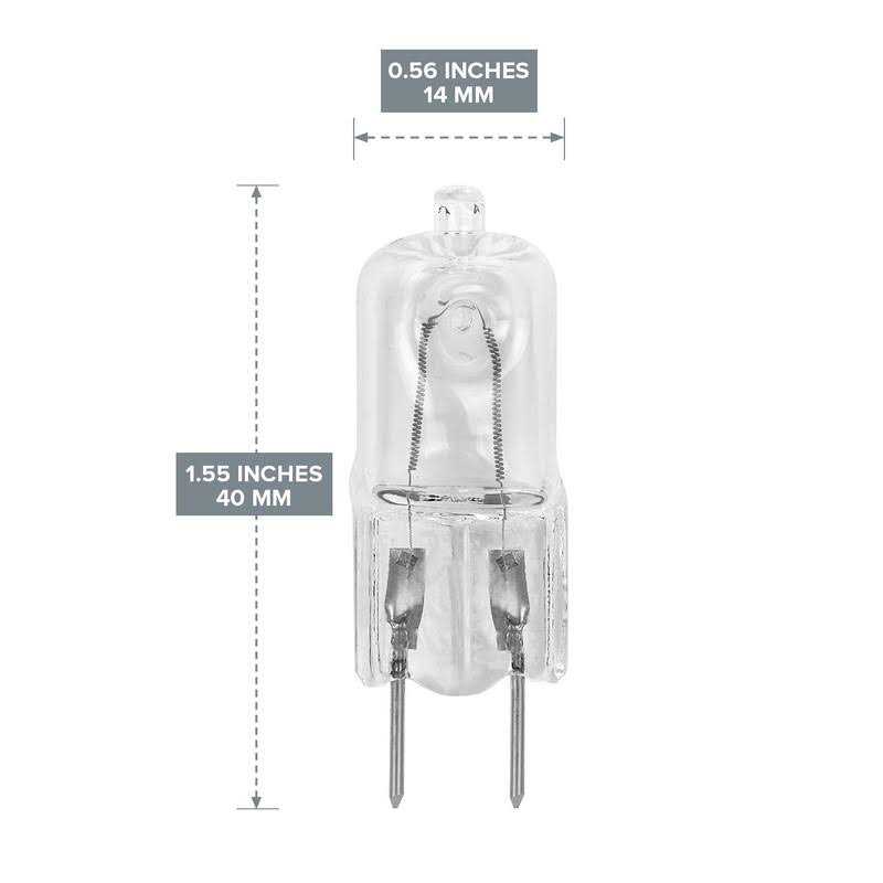 12Vmonster 10 Pack-G8 35 Watt 120v Halogen Light Bulbs JCD Type 110v 130v 35W T4 G8 Under Cabinet Puck Lamp 120 Volt Undercabinet Microwave Oven Stove Top - Image 4
