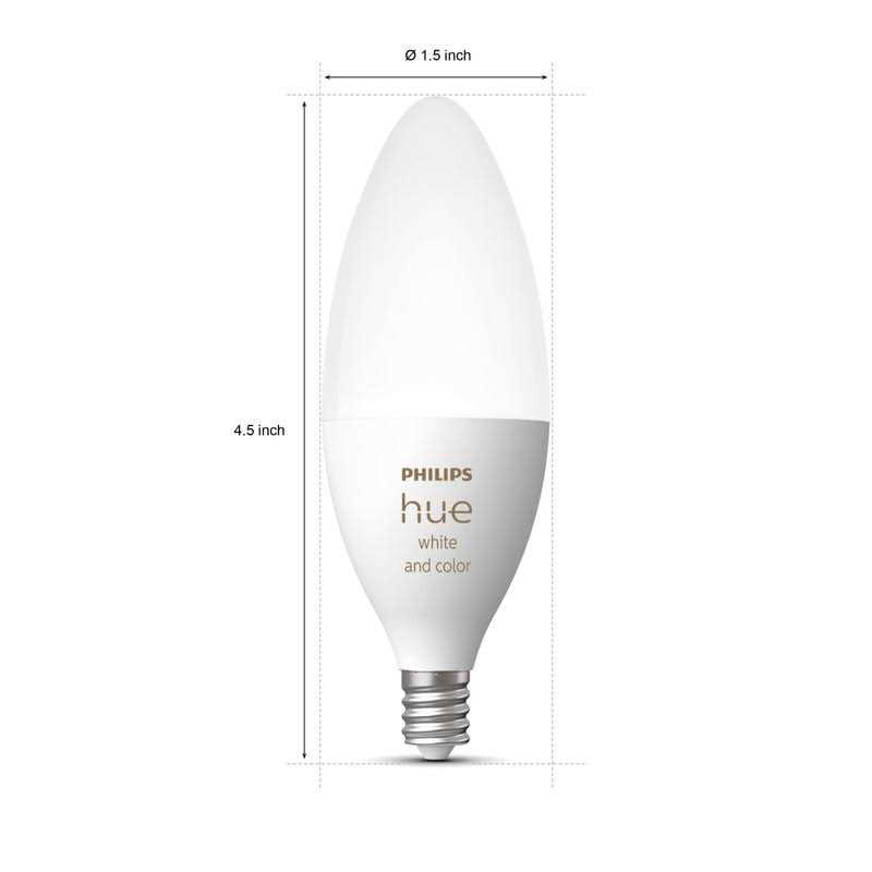 Philips Hue White and Color Ambiance E12 Bulb - Image 3