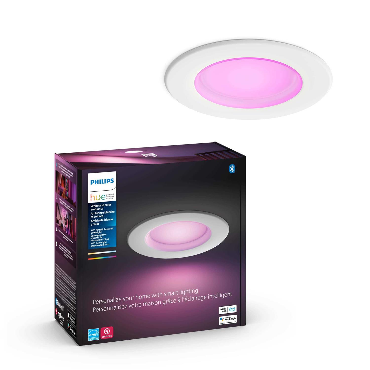 Philips Hue White and Color Ambiance 5/6 High Lumen Recessed Downlight