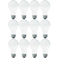 63003 Soft White 43-Watt (60-Watt Replacement) 750-Lumen A19 Light Bulb with Medium Base, 2-Pack, 60 Watt Replacement Uses Only 43 Watts by GE
